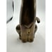 vintage brass cat statue sitting 12” Tall
