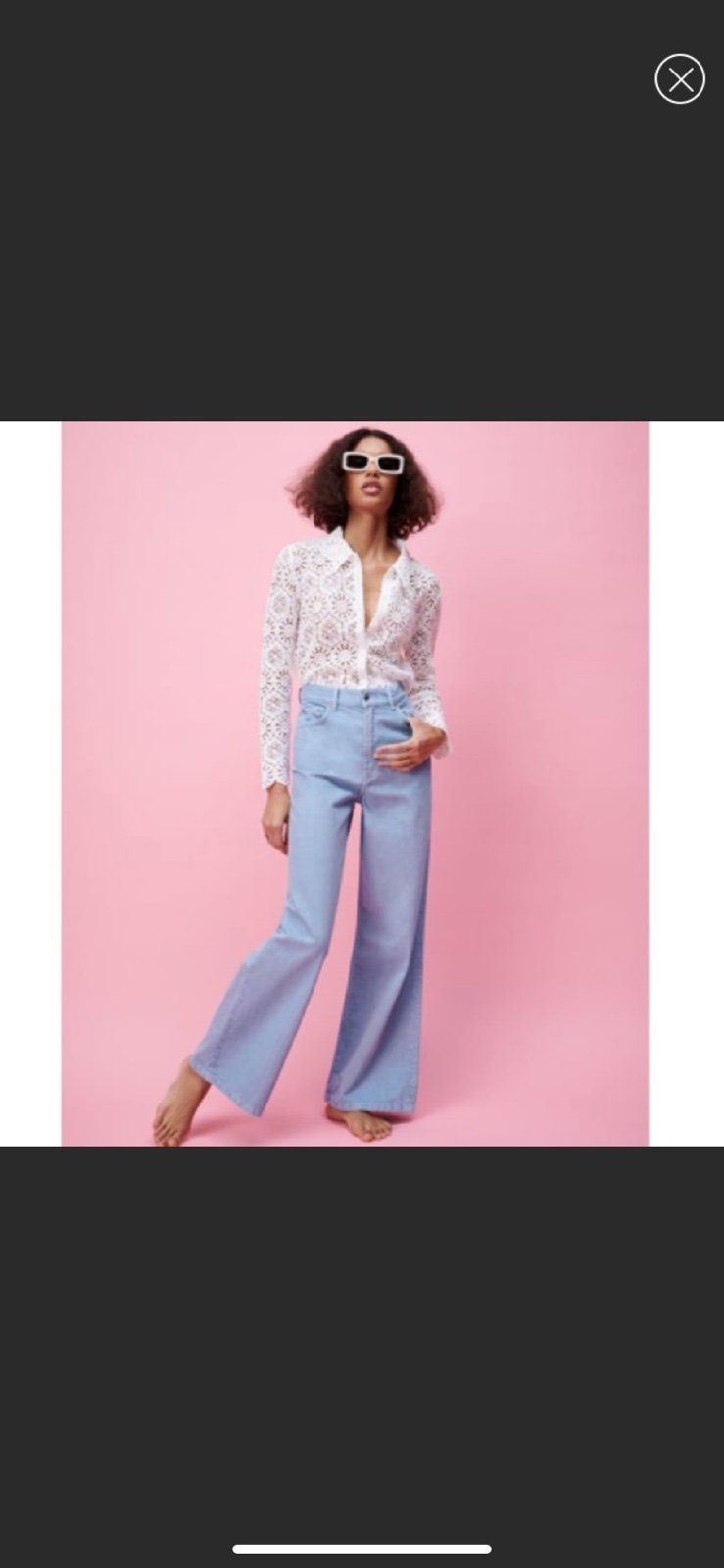 ZARA wide leg jeans