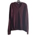 Express Mens Sweater M Burgundy Merino Wool Blend Long Sleeve V Neck Maroon