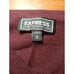 Express Mens Sweater M Burgundy Merino Wool Blend Long Sleeve V Neck Maroon