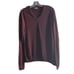 Express Mens Sweater M Burgundy Merino Wool Blend Long Sleeve V Neck Maroon