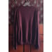 Express Mens Sweater M Burgundy Merino Wool Blend Long Sleeve V Neck Maroon