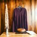 Express Mens Sweater M Burgundy Merino Wool Blend Long Sleeve V Neck Maroon