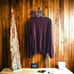 Express Mens Sweater M Burgundy Merino Wool Blend Long Sleeve V Neck Maroon
