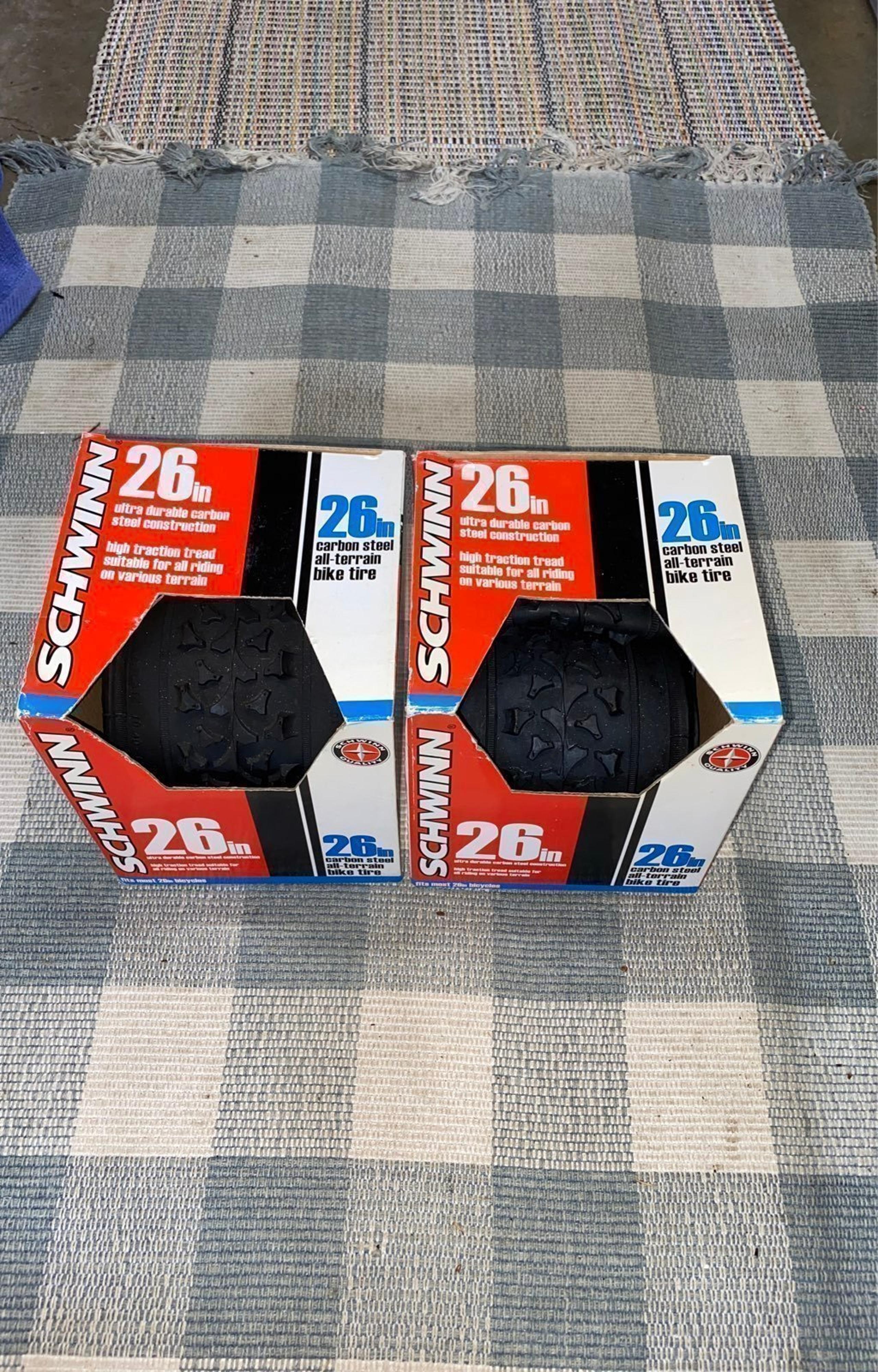 2 Schwinn 26" X 1.95" Mountain Bike Tires