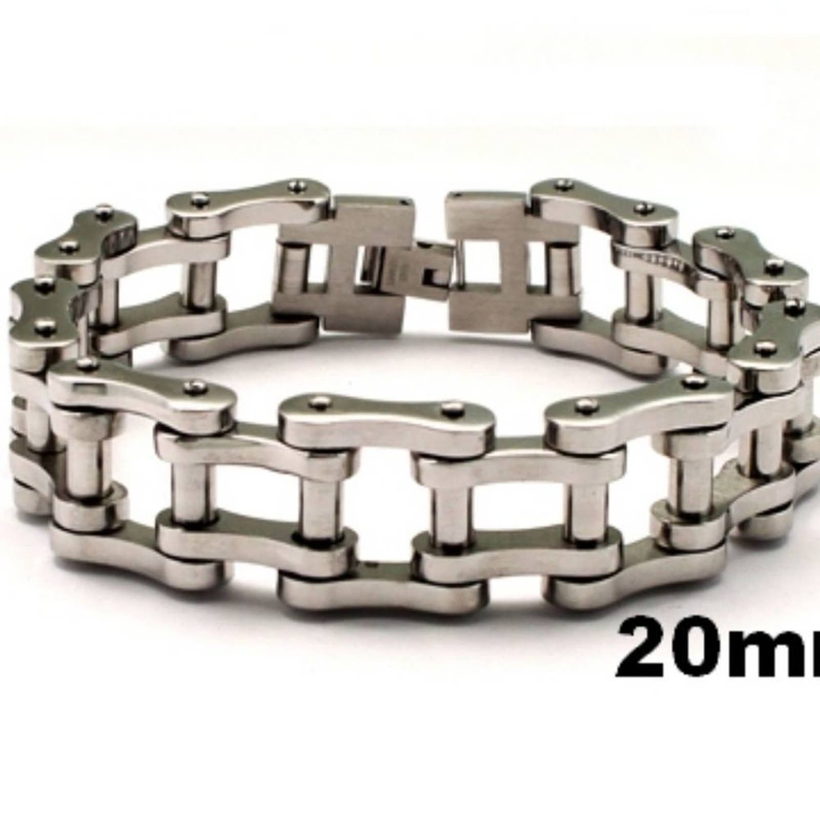 New stainless steel bike chain bracelet. 8.5