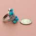 ⚡️clearance⚡️ sterling silver southwestern braided turquoise ring size 5