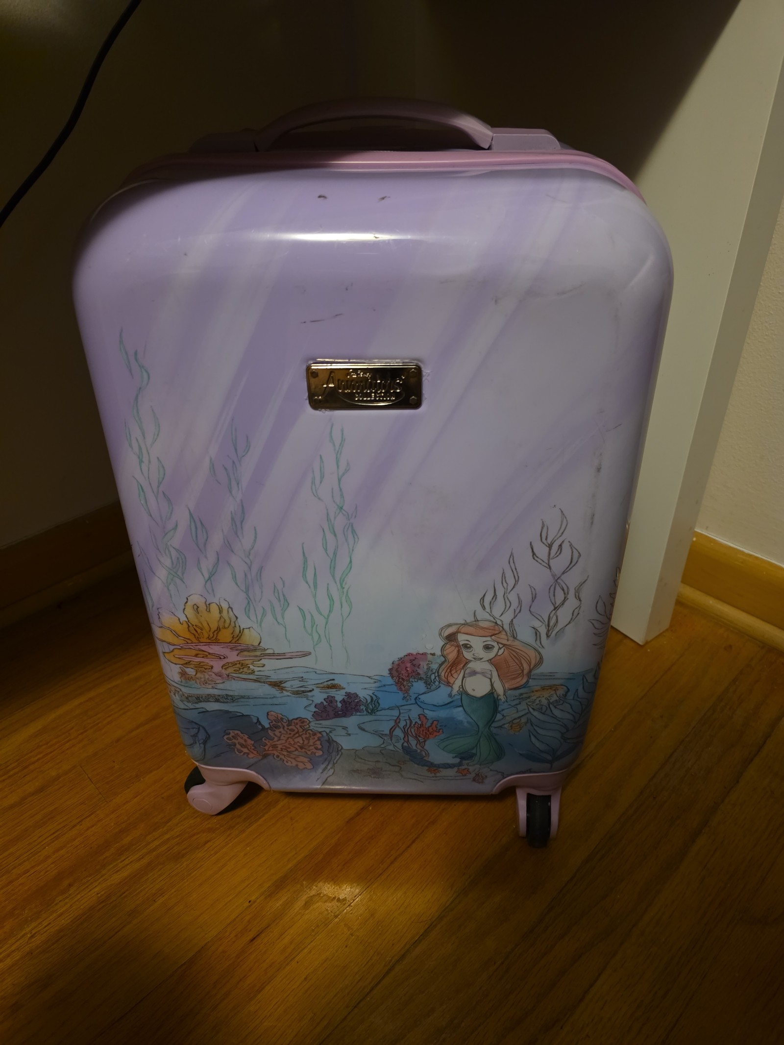 Disney Animator Ariel Little Mermaid Suitcase READ DESCRIPTION