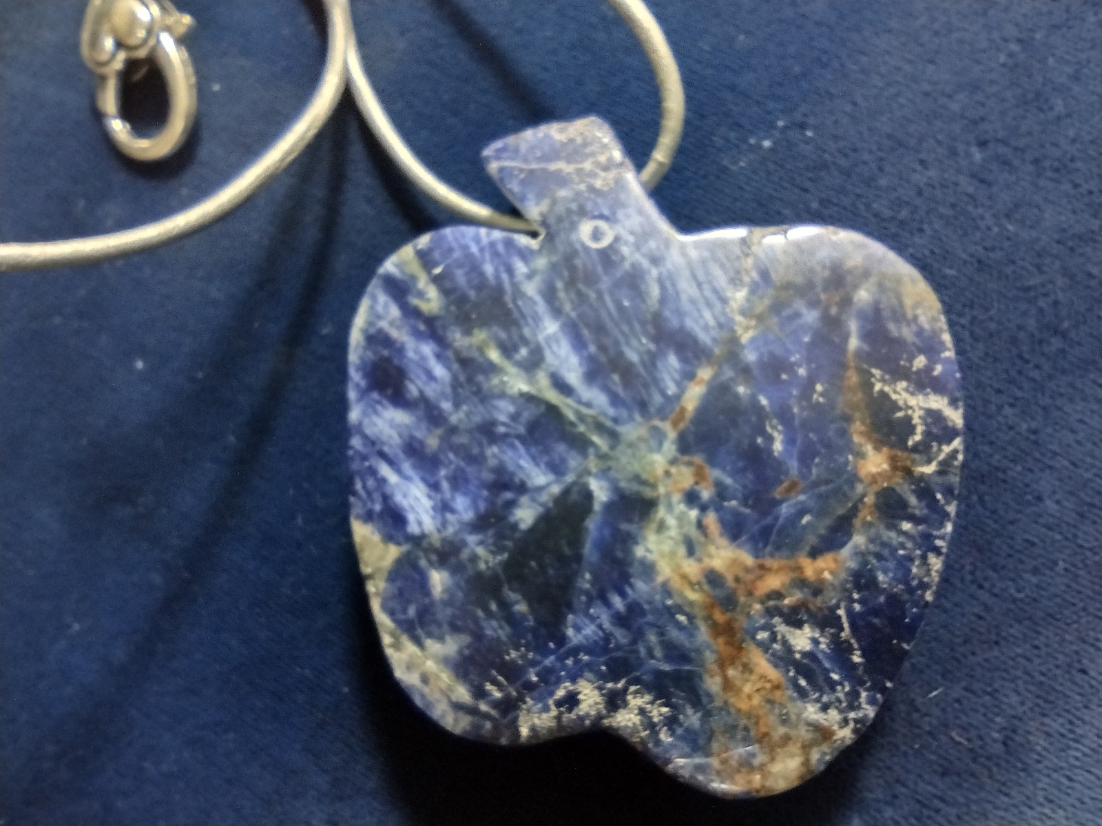 Lapis Pendant: Apple blues-15: q387