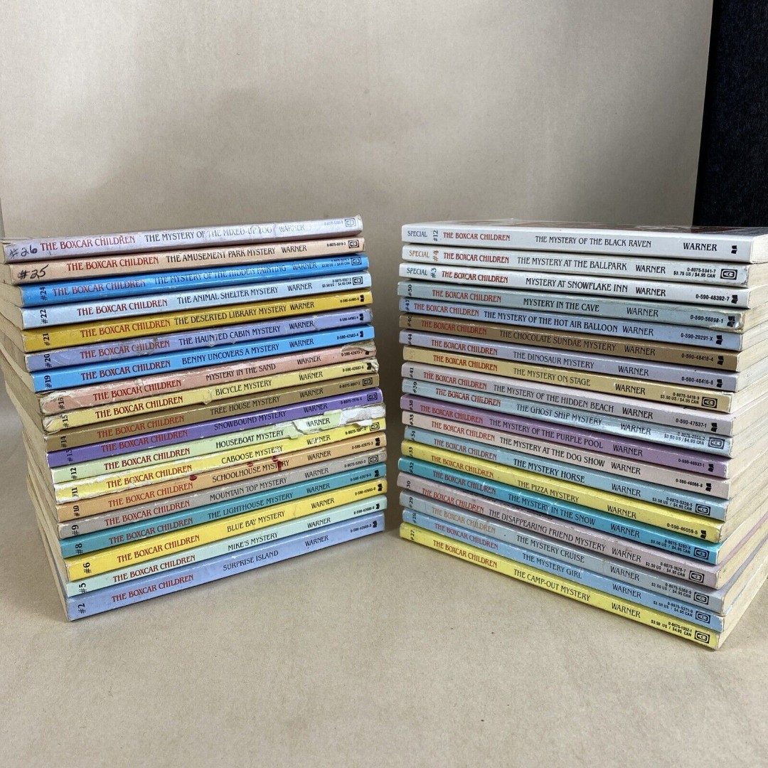 Lot of 38 Vintage The Boxcar Children Chapter Books 1990s Paperback Mix Set