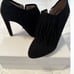 Chloe Black Fringed Booties
