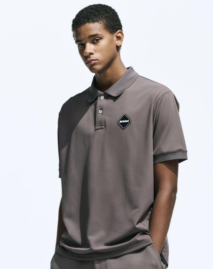 S 新品 送料無料 FCRB 25SS EMBLEM POLO BLACK FCRB EMBLEM POLO 25SS S BLACK Lowest Price