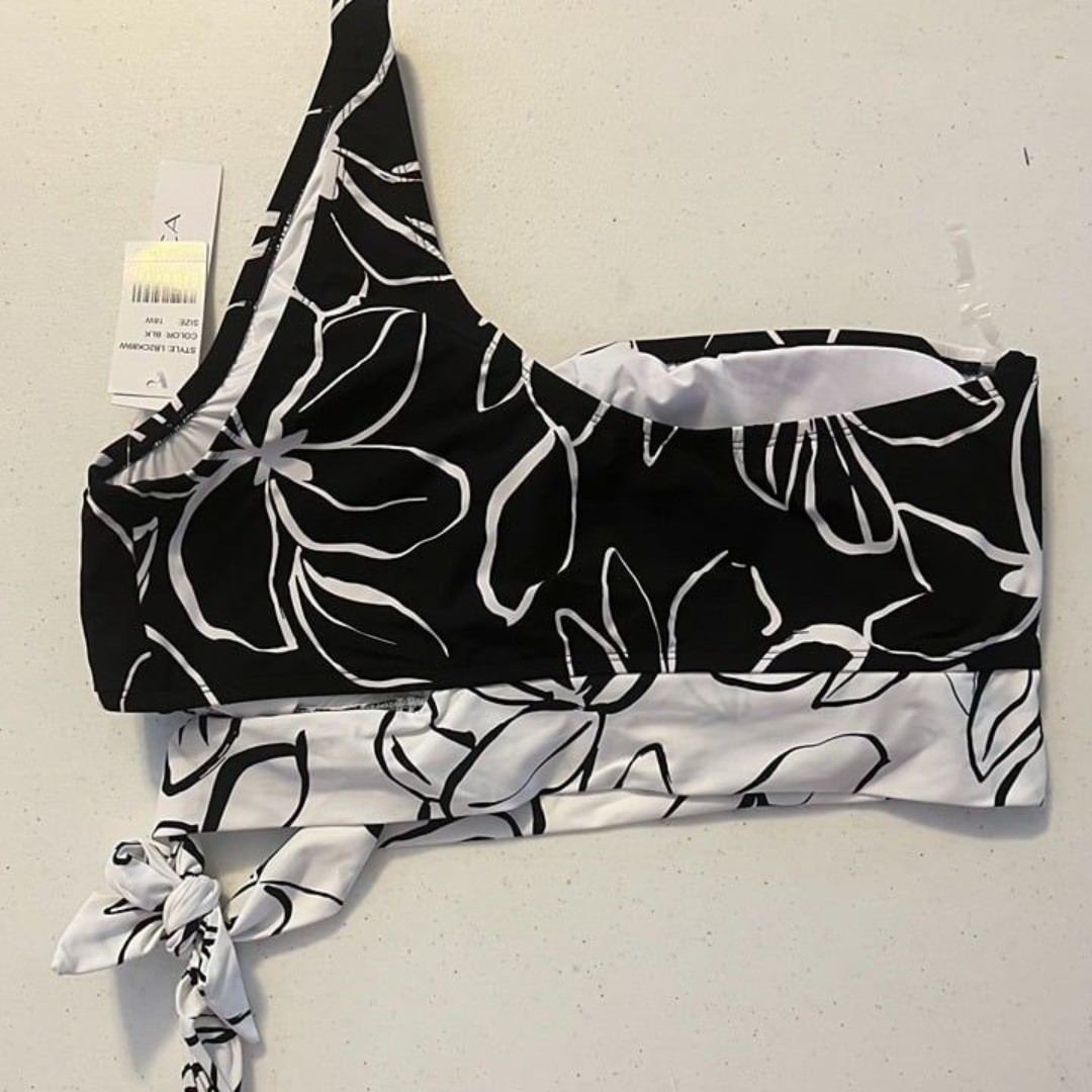 La Blanca NWT Sz 16W Moonlit Plus One Shoulder Swimsuit Top