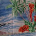 1950s Rayon Sail Boat, Airline and Palm Tree Beach Aloha Shirt * Mens Med (42)