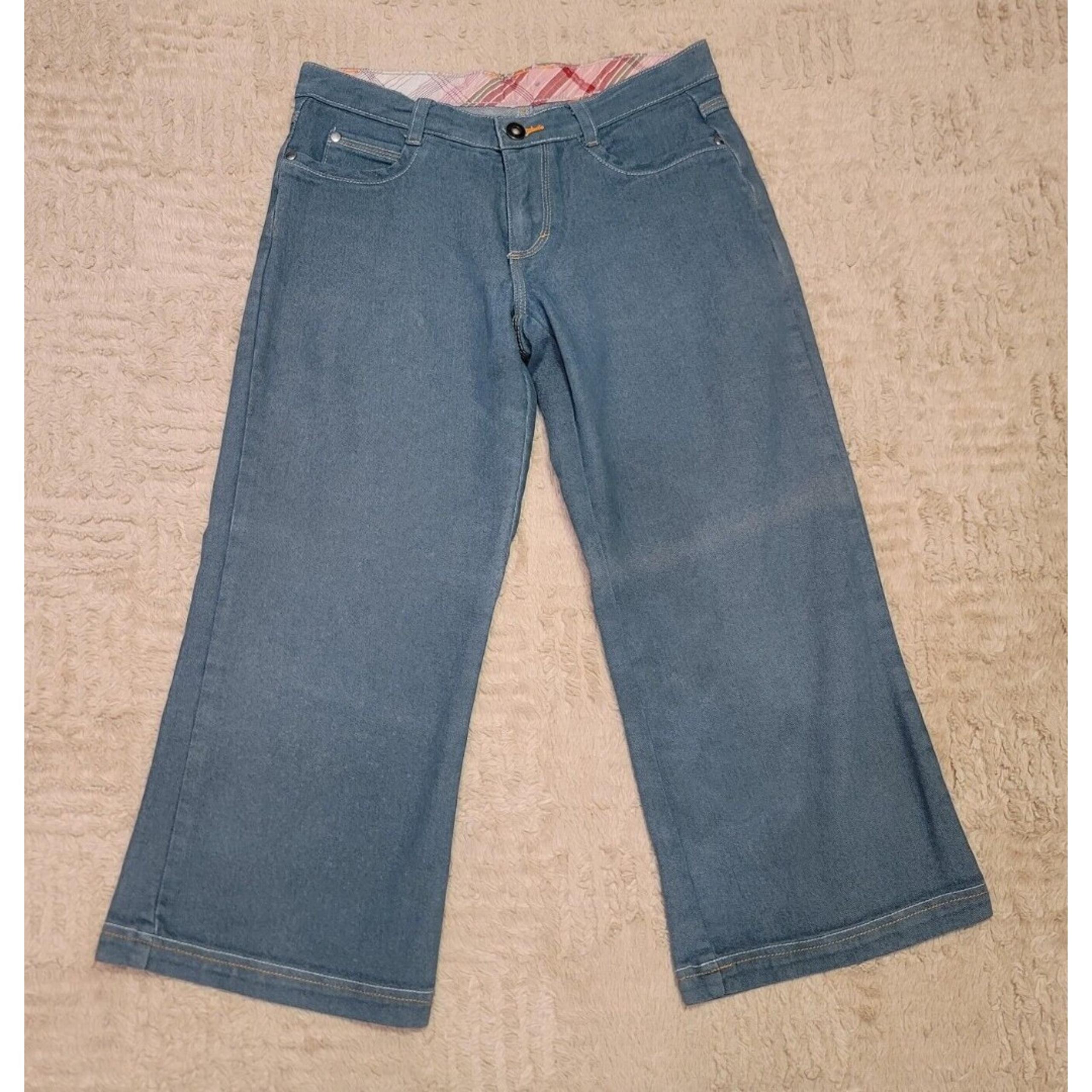 Prana Womens Cropped Jeans Pants 28x21 Blue