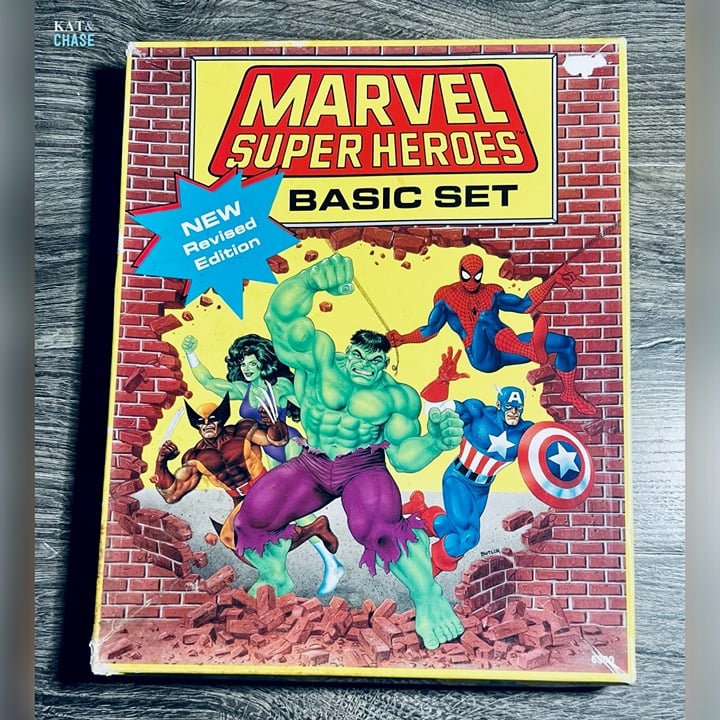 Uncut Unplayed Marvel Super Heroes New Revised Basic Set 6900 TSR D&D D20 1991