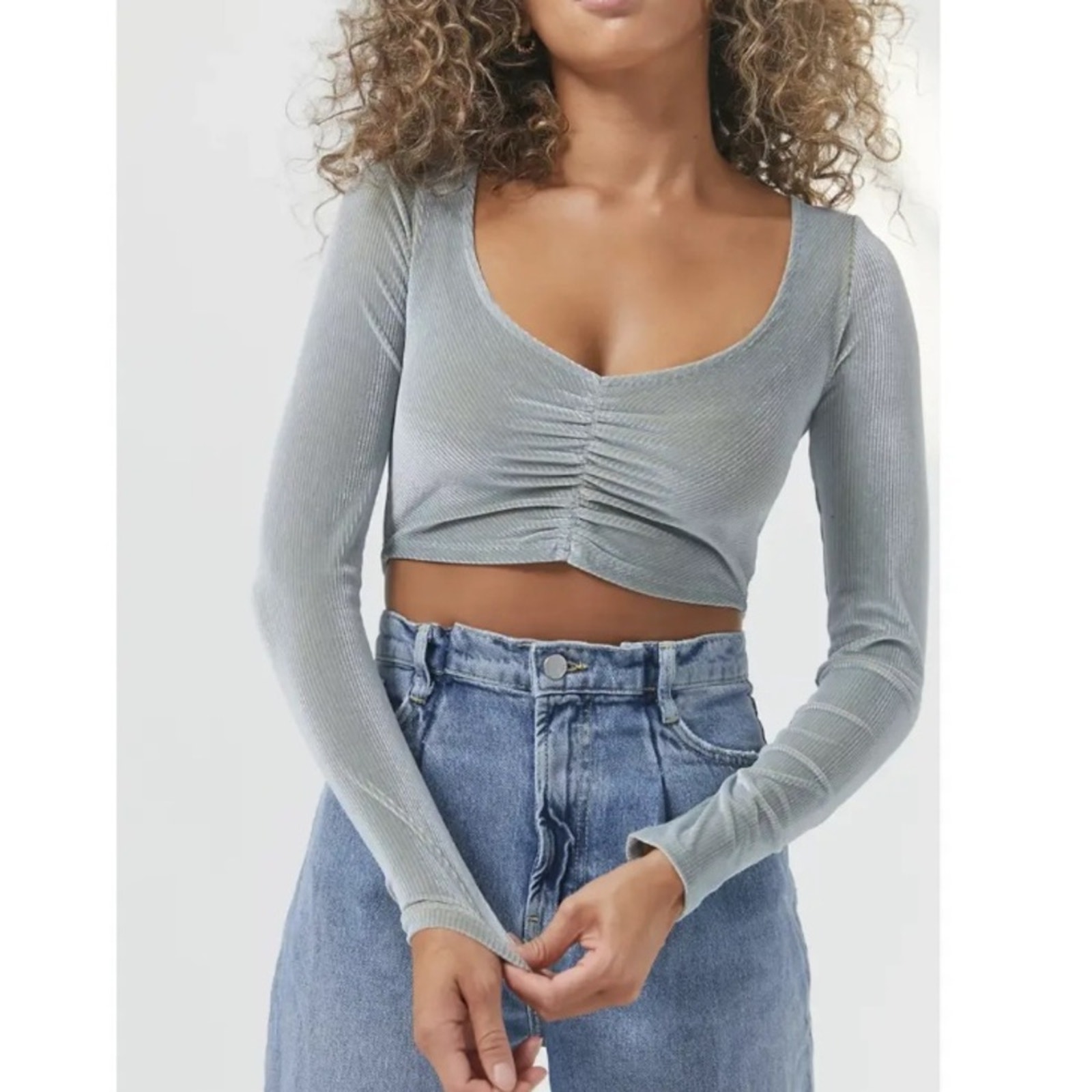 Urban Outfitter Paradox Ruched Cropped Top