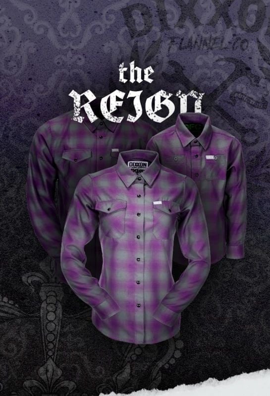 Dixxon Men’s Large Purple “Reign” Flannel, never worn, like new, no tag.