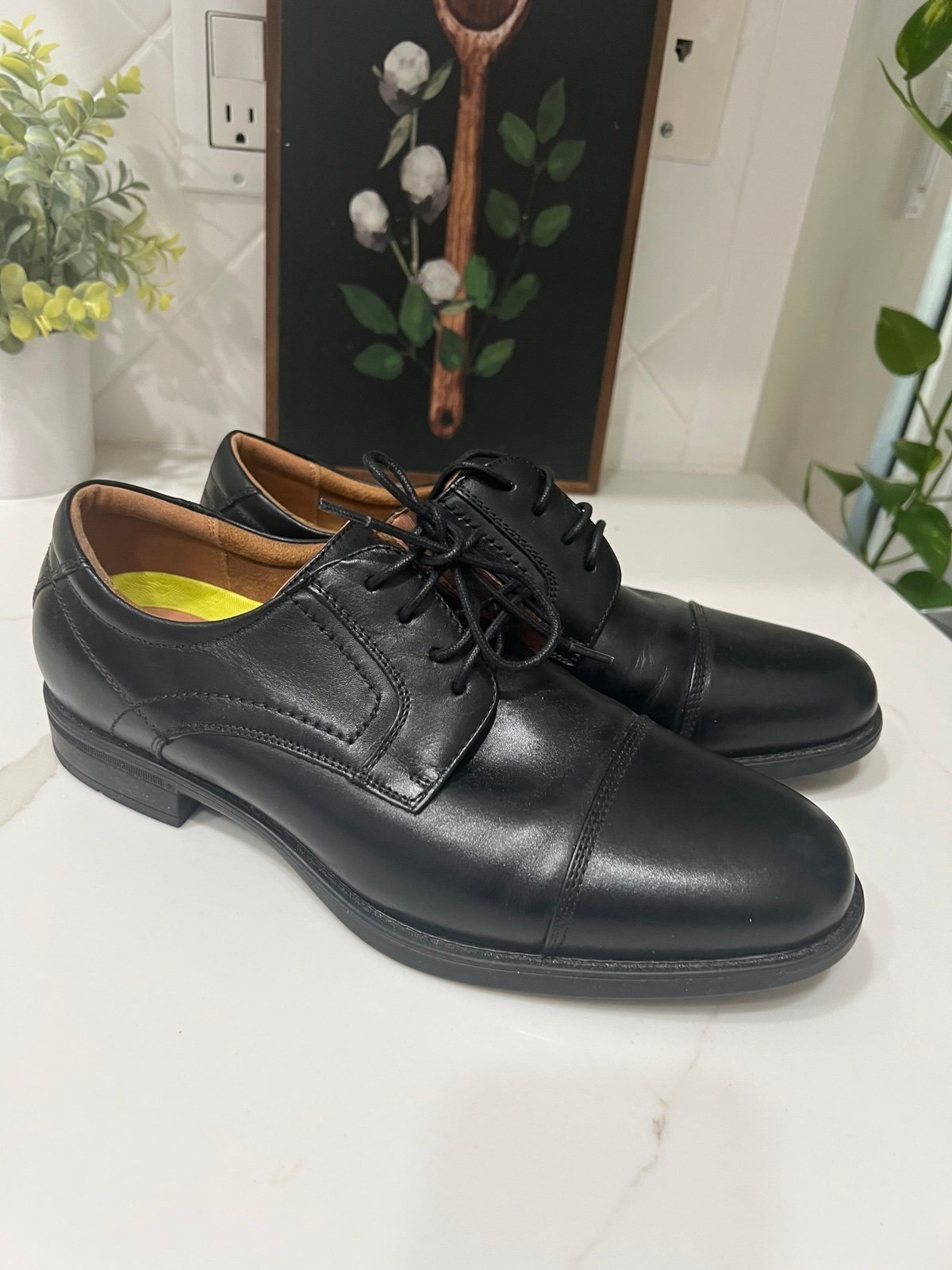 Florsheim Shoes Cap Ox Dress, Men's Size 8D Black