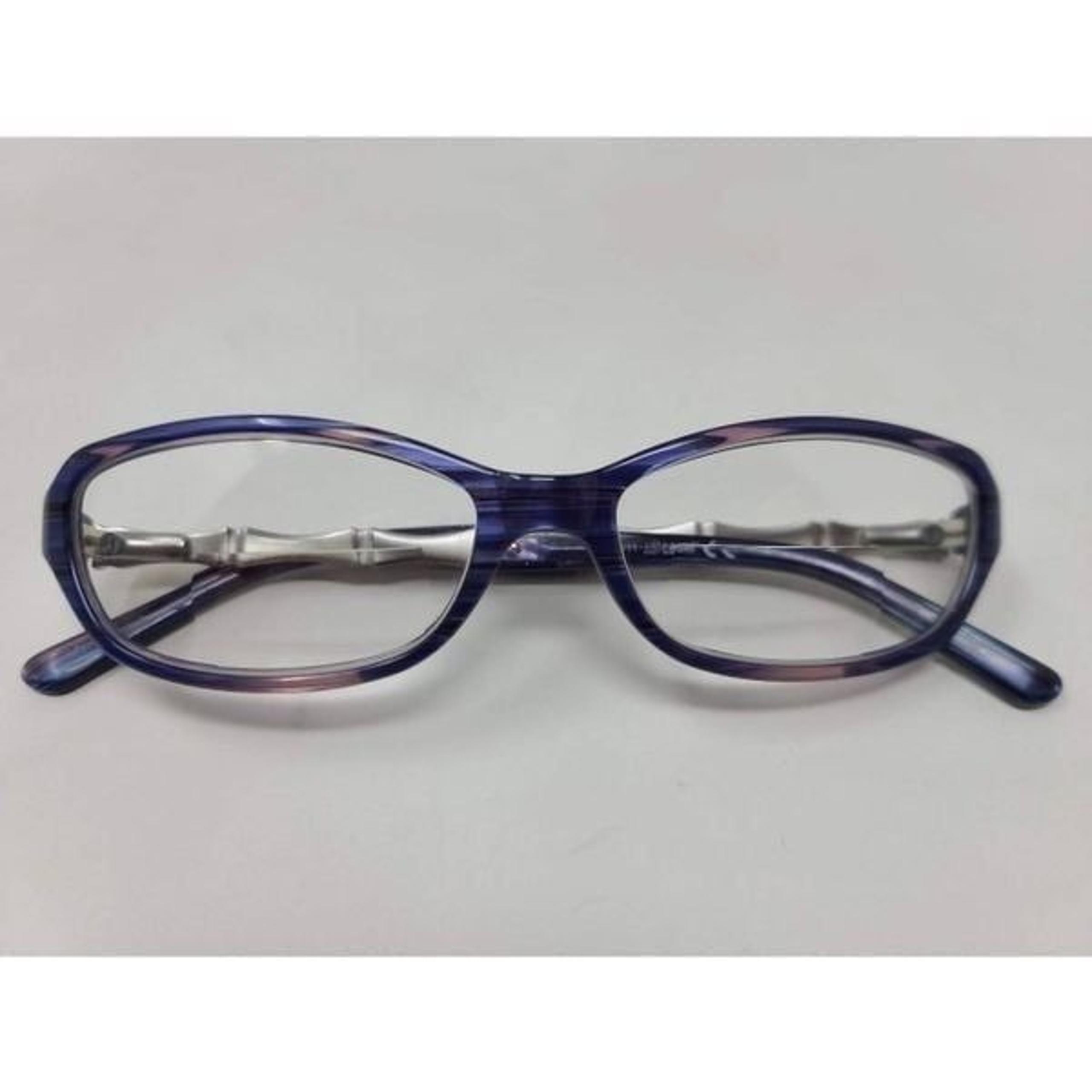 JUST CAVALLI WOMENS EYEGLASSES FRAMES BLUE SILVER CRYSTAL 53 15 135