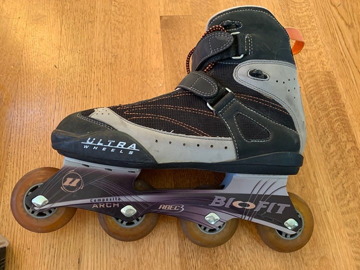 Men's ULTRA WHEELS ABEC 3 BIOFIT ROLLER BLADES SIZE 11 GREAT SHAPE
