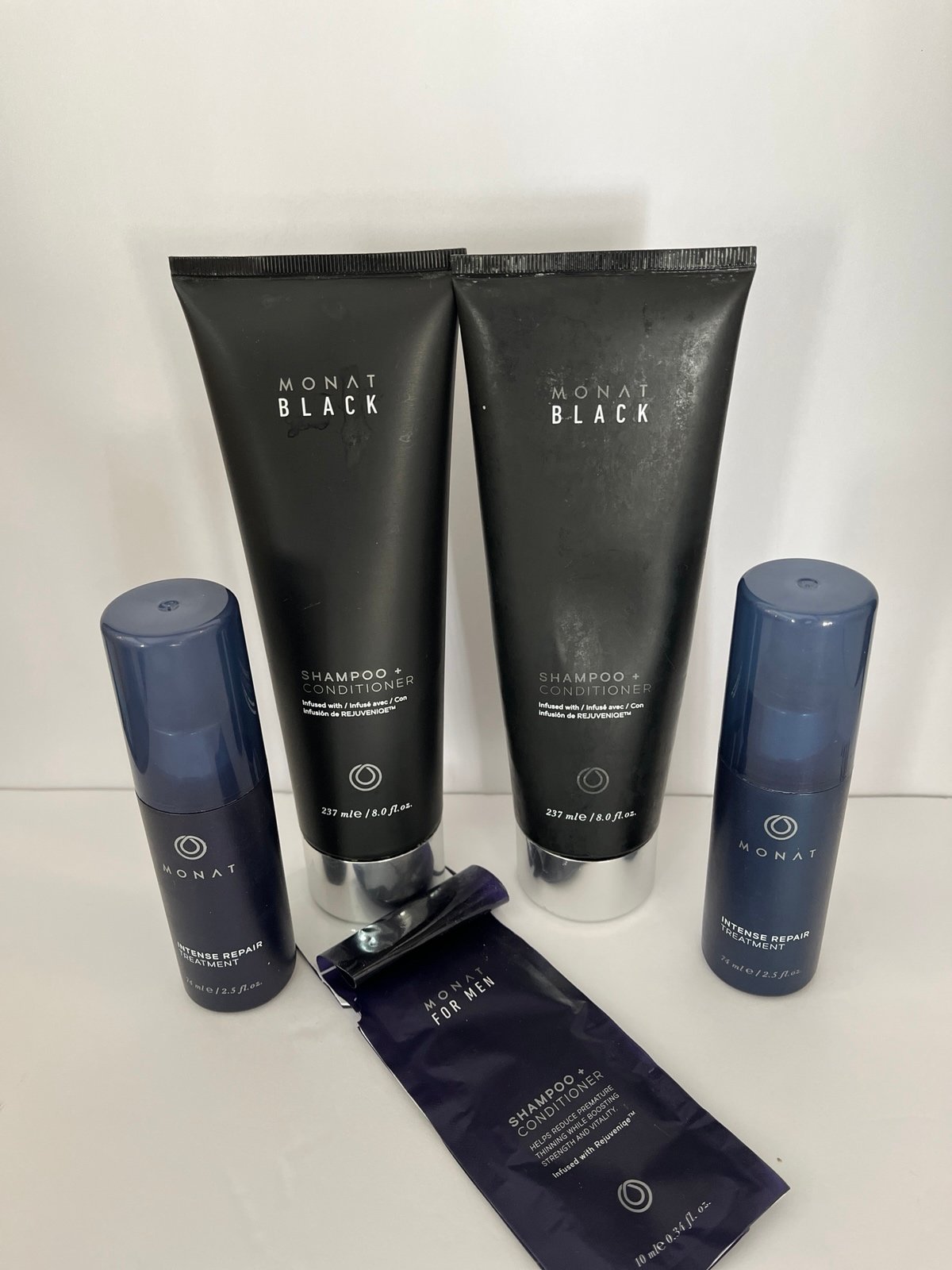 Monat Black Shampoo + Conditioner & Intense Repair Treatment