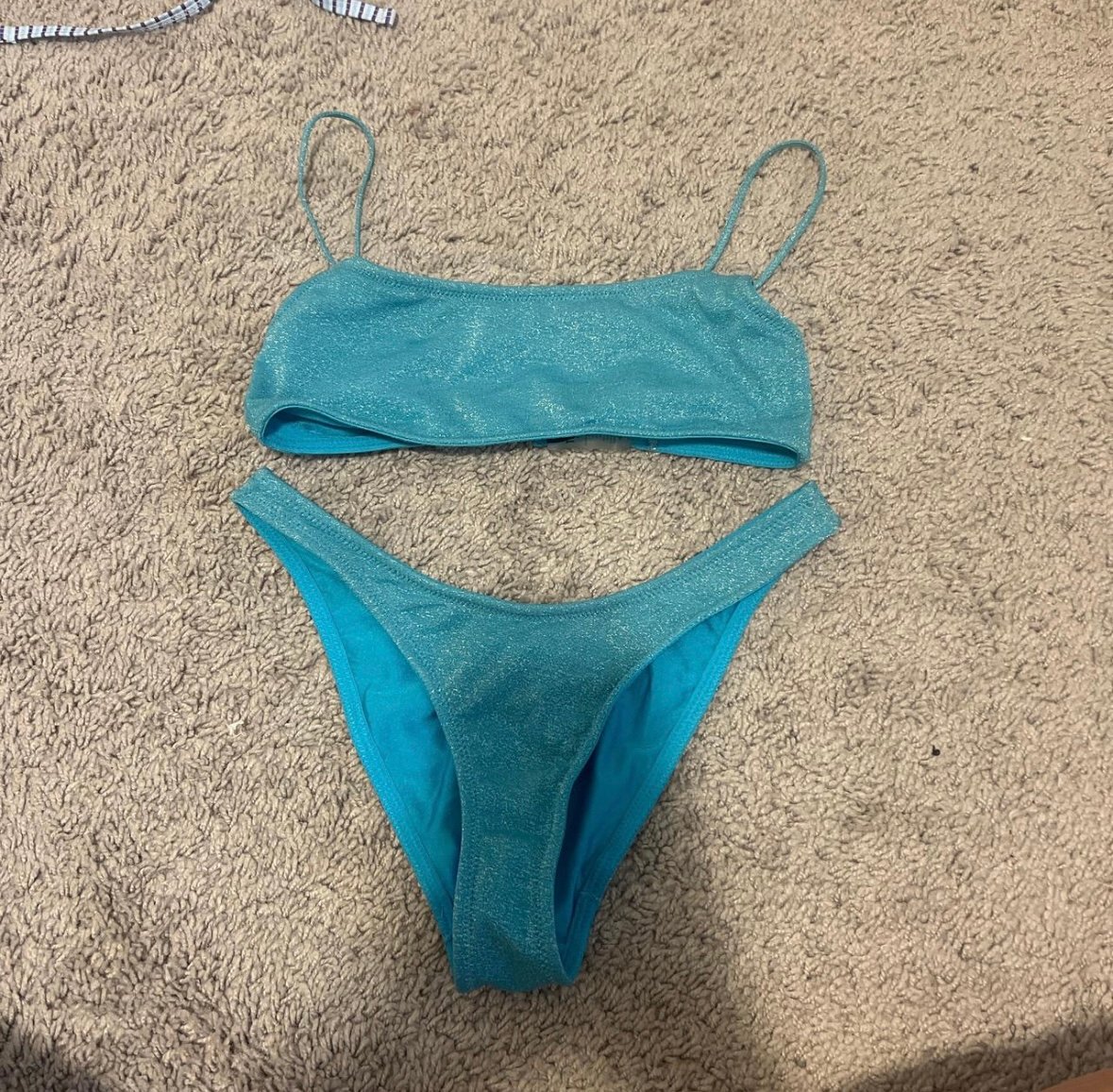 Size small teal Triangl bikini