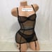 victoria secret garter slip panty set Sm
