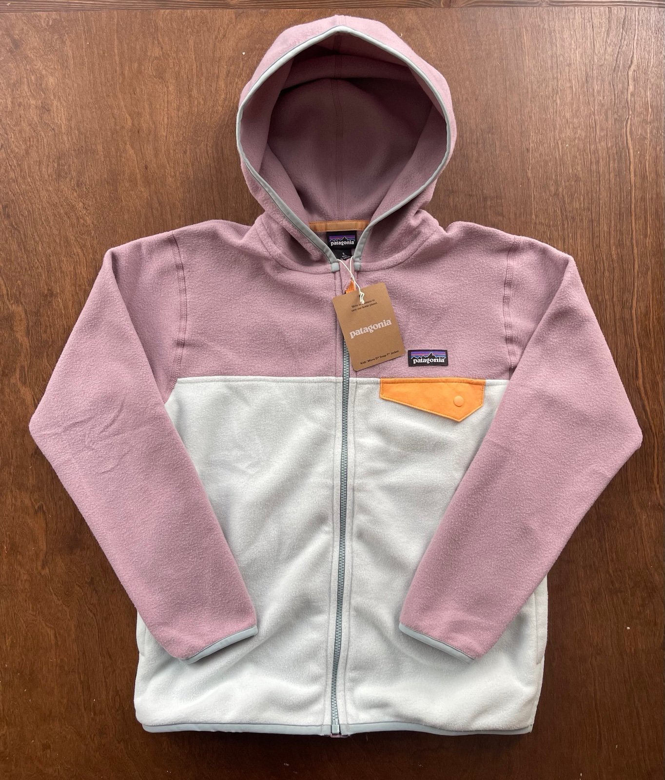Patagonia Kid’s Micro D Snap T Fleece NWT Small 7/8