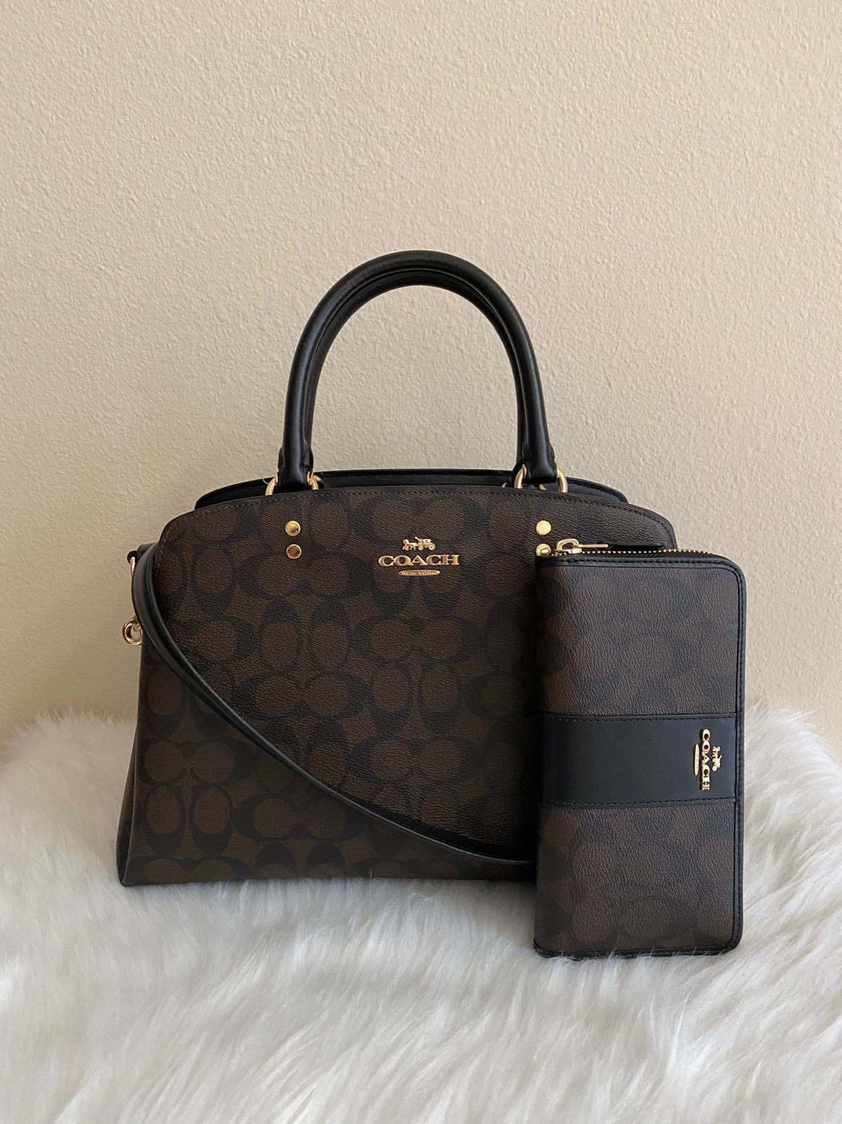 Coach purse and wallet set