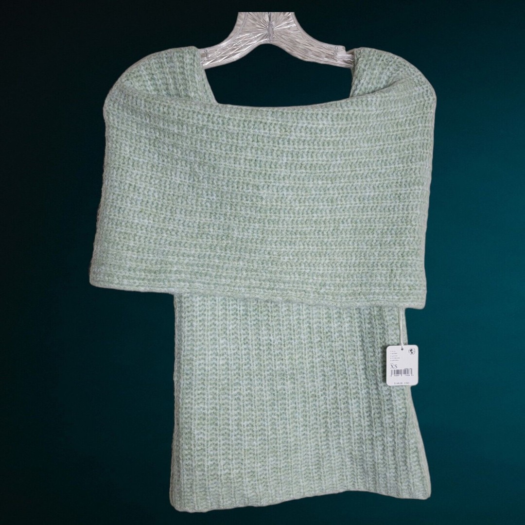 Free People Off Shoulder Sweater Slouchy Cowl Sleevless XS