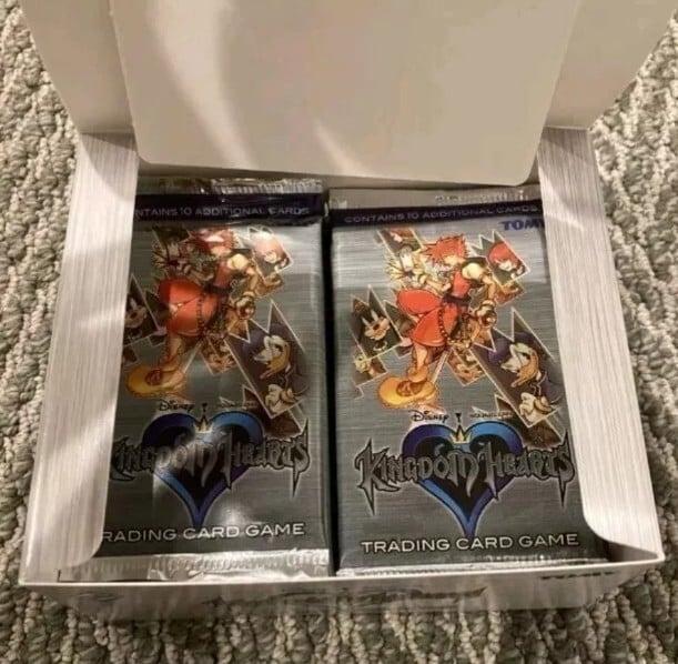 Kingdom Hearts TCG x3 Factory Sealed Packs TOMY Square Enix Disney RARE!!