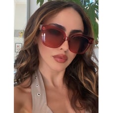 NEW Celine CL4002UN New Audrey Sunglasses in Light Pink