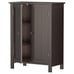 ⭐Bathroom Floor Cabinet Storage Double Doors Organizer w/Adjustable Shelf Brown