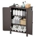 ⭐Bathroom Floor Cabinet Storage Double Doors Organizer w/Adjustable Shelf Brown