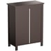 ⭐Bathroom Floor Cabinet Storage Double Doors Organizer w/Adjustable Shelf Brown