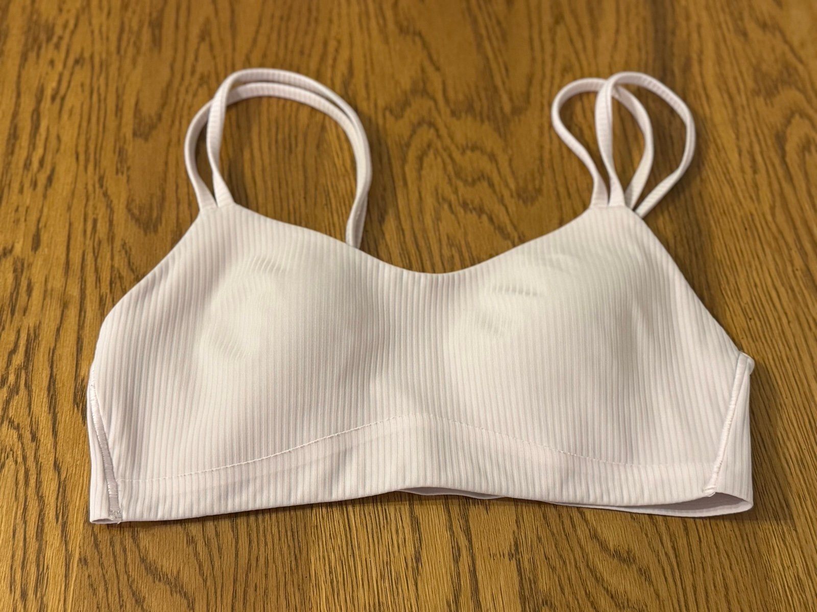 LULULEMON BRAND~Light Pink Sports Bra, Size 6, Lightly Padded Athletic Clothing
