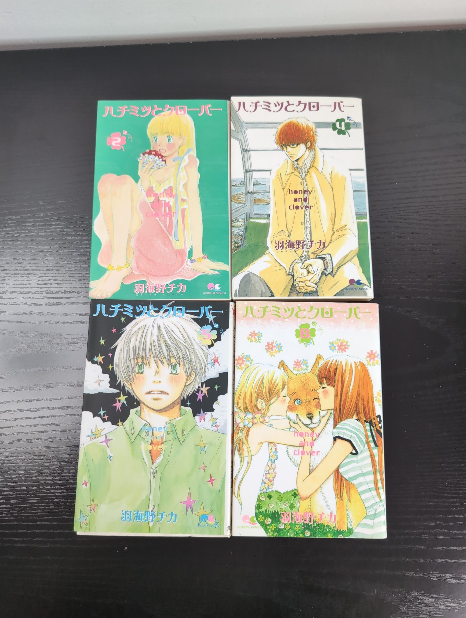 Honey And Clover Chica Umino Japanese Manga Volumes 2, 4, 5, 8, and 9