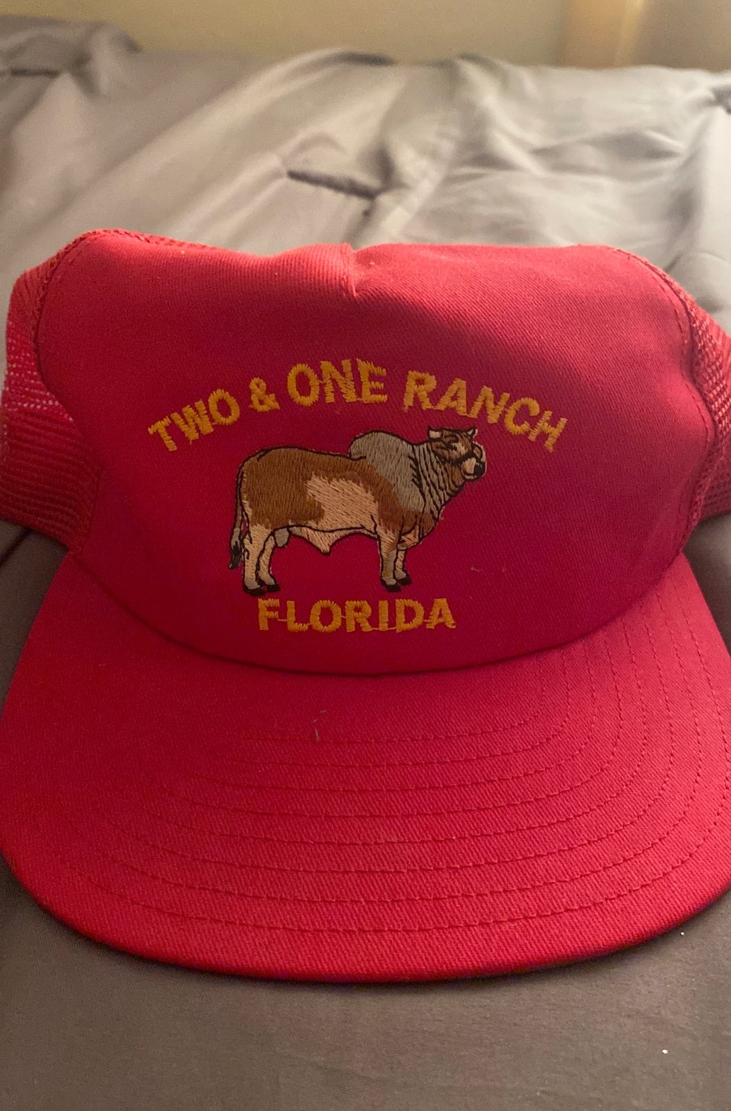 Red vintage hat