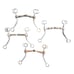 LOT of 4 BITs COPPER Horse Mule Pony Western English Tack Decoration DIY