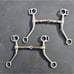 LOT of 4 BITs COPPER Horse Mule Pony Western English Tack Decoration DIY