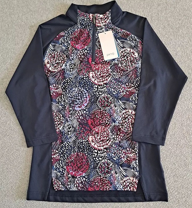 Ping Shirt Woman 2 Sensorcool Blue Quarter Zip sz4