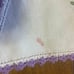 Vintage hand embroidered needlepoint retro floral napkin mat 3 piece set