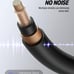 3 Inch Guitar Patch Cable Guitar Effect Pedal Cables Black 6 Pack