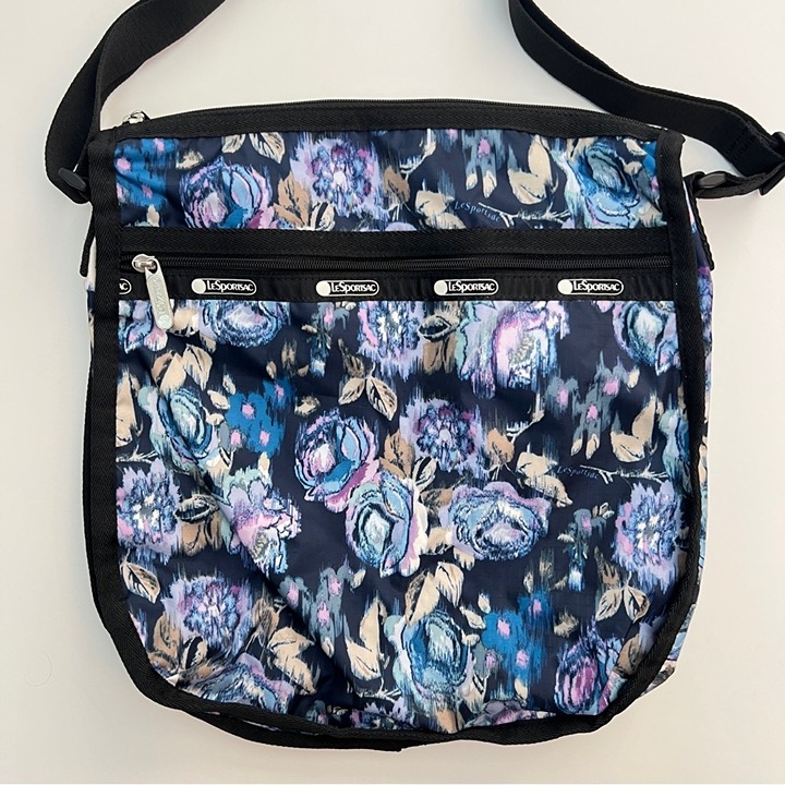 *New* LeSportsac Womens Rebecca Top Zip Nylon Hobo Crossbody Bag