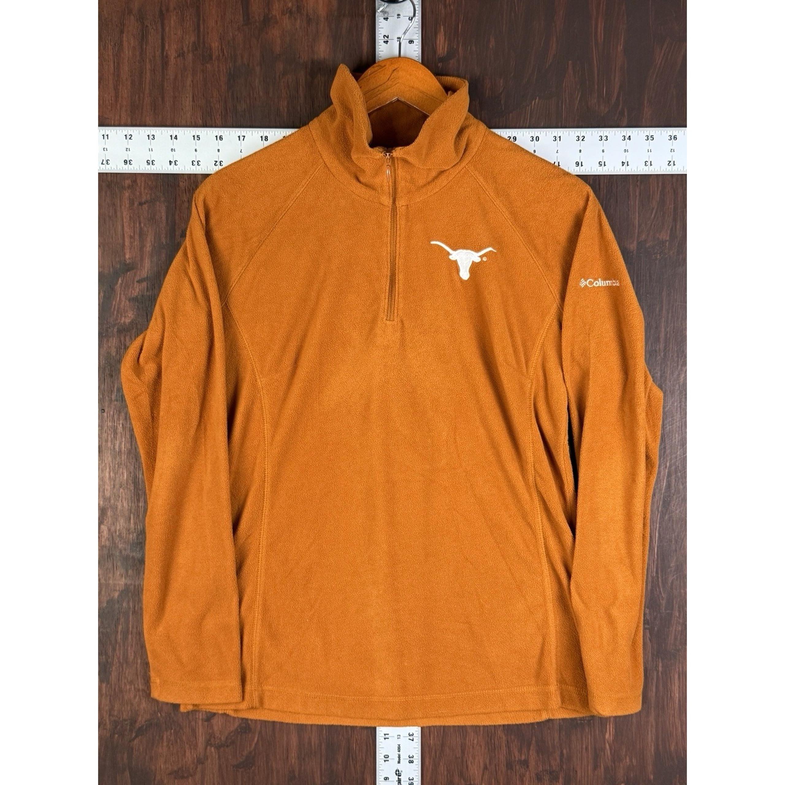 Texas Longhorns Columbia Sweater Full Zip Lightweight Fleece Sweatshirt Large