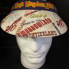 2000 Vintage Walt Disney World Magic Kingdom Orlando Visor 100% Cotton
