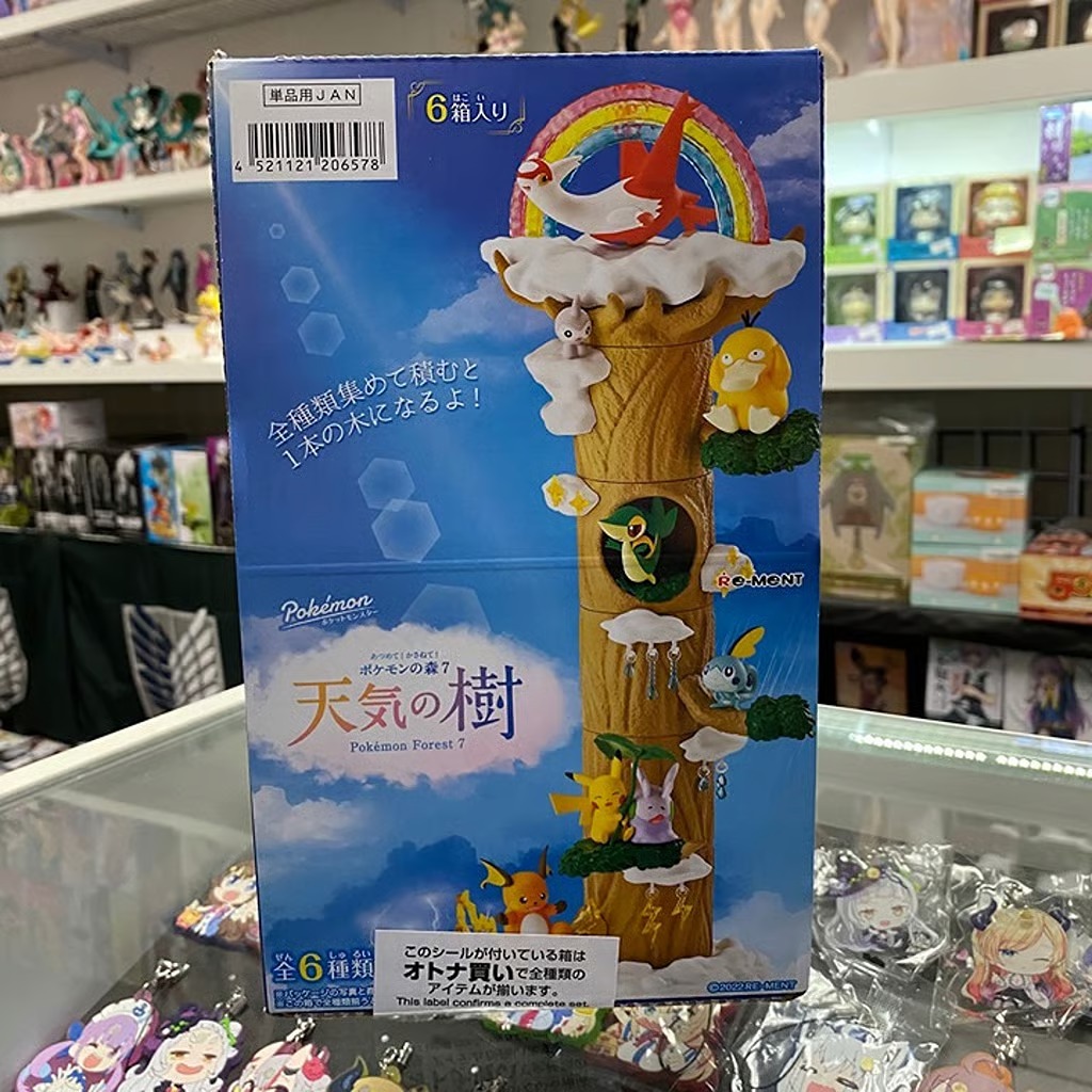 Re-Ment Pokemon Pile Up! Forest 7 Weather Tree [6 PACK - FULL SET] 4521121206578