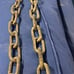 Vintage Metal Gold Tone Long Linked Chain for Lighting Chandelier 66 inches