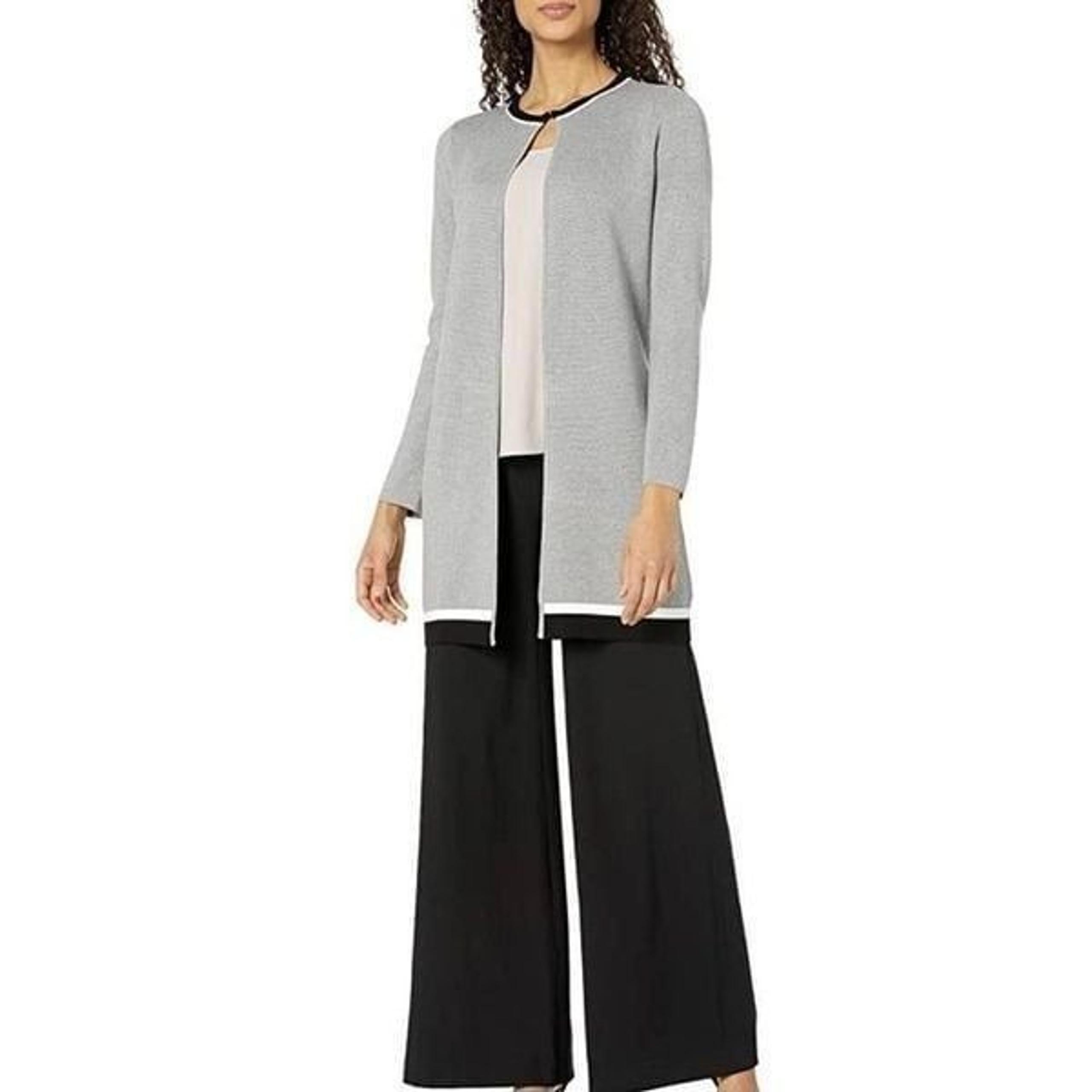 Calvin Klein Women's Varsity Stripe Knit Sweater SZ S